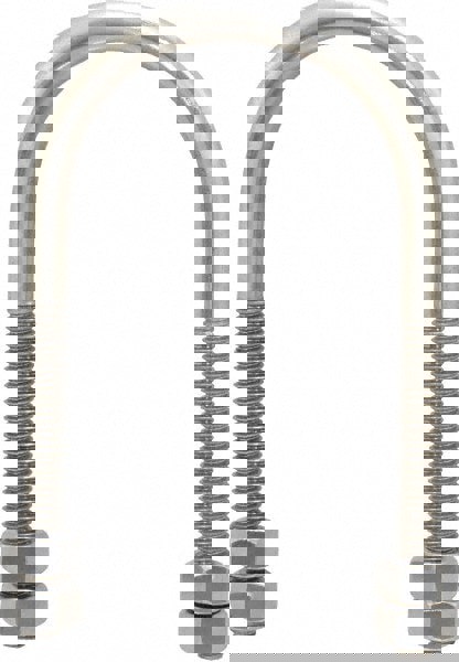 Round U-Bolt: Without Mount Plate, 3/8-16 UNC, 2-1/2